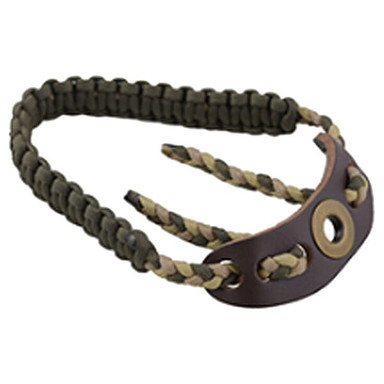 Easton Deluxe Diamond Camo Green Paracord Wide Braid Wrist Sling 122902