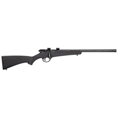 Savage Arms Rascal FV-SR .22 LR 16.13\" 1:16\" 1/2x28 Bbl Black BA Single-Shot Rifle w/Ear Plugs & Firearms Lock 13834