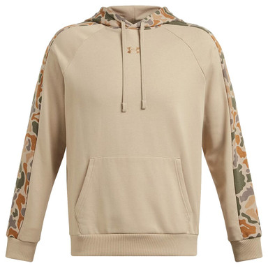 Under Armour Rival Fleece Camo Blocked Hoodie City Khaki/Camel XXL 1388087-299006
