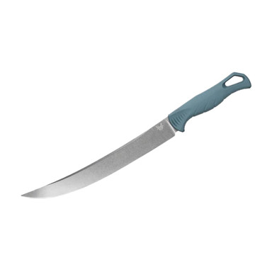 Benchmade Fishcrafter 9\" Fixed Blade Trailing-Point Depth Blue Santoprene Knife 18020