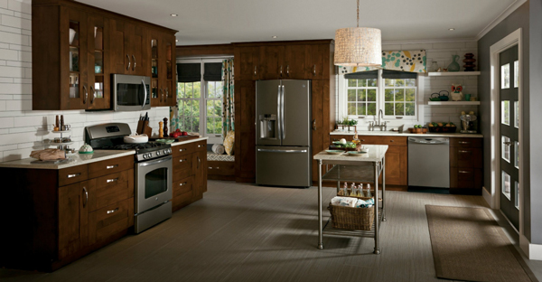 Image of kitchen with Slate appliances