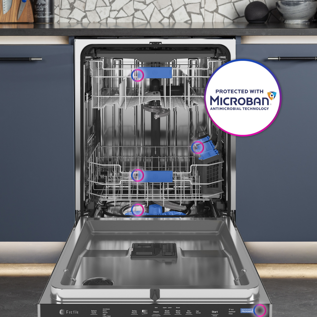 Introducing the GE Profile UltraFresh System™ Dishwasher with Microban