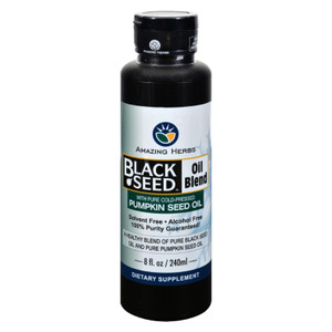Amazing Herbs - Black Seed Oil Blend - Styrian Pumpkin Seed - 8 Oz Amazing Herbs - Black Seed Oil Blend - Styrian Pumpkin Seed - 8 Oz
