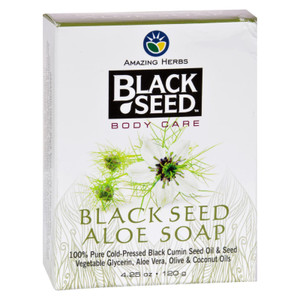 Black Seed Bar Soap - Aloe - 4.25 Oz Black Seed Bar Soap - Aloe - 4.25 Oz