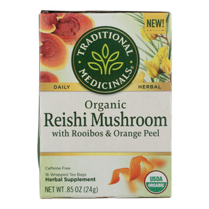 Traditional Medicinals - Tea Herbal Reishi - Case Of 6 - 16 Bag Traditional Medicinals - Tea Herbal Reishi - Case Of 6 - 16 Bag