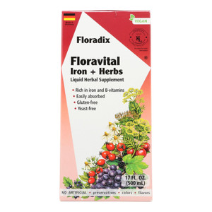 Floradix - Floravital Iron And Herbs - 1 Each 1-17 Fz Floradix - Floravital Iron And Herbs - 1 Each 1-17 Fz