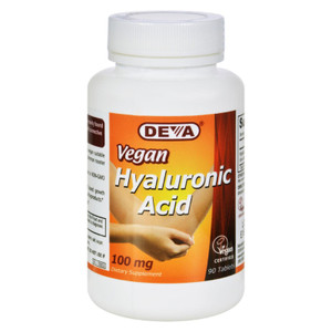 Deva Vegan Vitamins - Hyaluronic Acid - 100 Mg - Vegan - 90 Tablets Deva Vegan Vitamins - Hyaluronic Acid - 100 Mg - Vegan - 90 Tablets