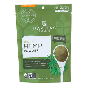 Navitas Naturals Protein Powder - Organic - Hemp - Raw - 12 Oz - Case Of 6 Navitas Naturals Protein Powder - Organic - Hemp - Raw - 12 Oz - Case Of 6