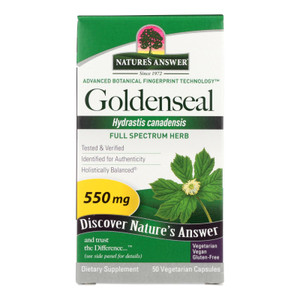Nature's Answer - Goldenseal Root - 50 Vegetarian Capsules Nature's Answer - Goldenseal Root - 50 Vegetarian Capsules
