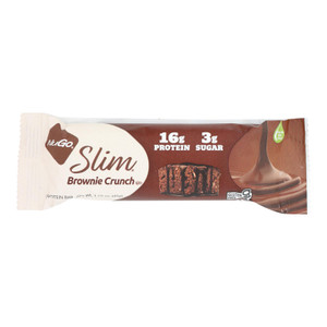 Nugo Nutrition Bar - Slim - Brownie Crunch - 1.59 Oz Bars - Case Of 12 Nugo Nutrition Bar - Slim - Brownie Crunch - 1.59 Oz Bars - Case Of 12