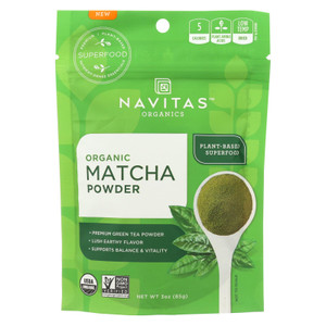 Navitas Organics Organic Matcha Powder - Case Of 6 - 3 Oz Navitas Organics Organic Matcha Powder - Case Of 6 - 3 Oz