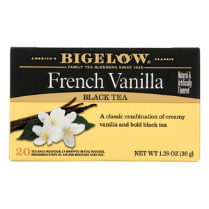 Bigelow Tea French Vanilla Black Tea - Case Of 6 - 20 Bags Bigelow Tea French Vanilla Black Tea - Case Of 6 - 20 Bags