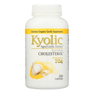 Kyolic - Aged Garlic Extract Cholesterol Formula 104 - 200 Capsules Kyolic - Aged Garlic Extract Cholesterol Formula 104 - 200 Capsules