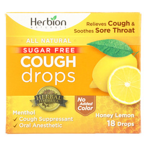 Herbion Naturals Honey Lemon Cough Drops - 1 Each - 18 Ct Herbion Naturals Honey Lemon Cough Drops - 1 Each - 18 Ct