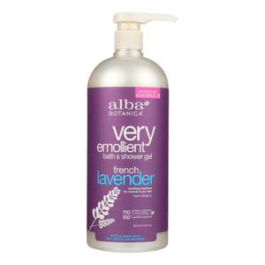 Alba Botanica - Very Emollient Bath And Shower Gel - French Lavender - 32 Fl Oz Alba Botanica - Very Emollient Bath And Shower Gel - French Lavender - 32 Fl Oz