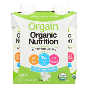 Orgain Organic Nutrition Shake - Vanilla Bean - 11 Fl Oz - Case Of 12 Orgain Organic Nutrition Shake - Vanilla Bean - 11 Fl Oz - Case Of 12