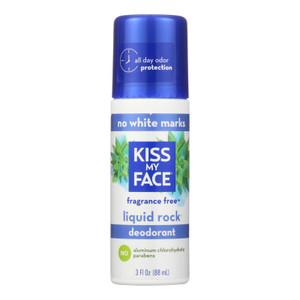 Kiss My Face Deodorant Liquid Rock Roll-on Fragrance Free - 3 Fl Oz Kiss My Face Deodorant Liquid Rock Roll-on Fragrance Free - 3 Fl Oz
