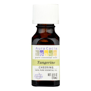 Aura Cacia - Pure Essential Oil Tangerine - 0.5 Fl Oz Aura Cacia - Pure Essential Oil Tangerine - 0.5 Fl Oz