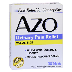 Azo Standard Urinary Pain Relief - 30 Tablets Azo Standard Urinary Pain Relief - 30 Tablets