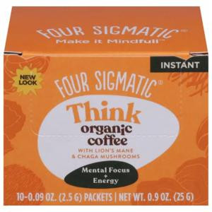 Four Sigmatic - Mushroom Coffee - Lion's Mane And Chaga - 10 Count Four Sigmatic - Mushroom Coffee - Lion's Mane And Chaga - 10 Count
