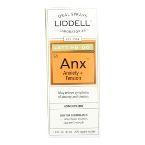 Liddell Homeopathic Letting Go Anxiety Spray - 1 Fl Oz Liddell Homeopathic Letting Go Anxiety Spray - 1 Fl Oz