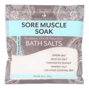 Soothing Touch Bath Salts - Muscle Soak - Case Of 6 - 8 Oz Soothing Touch Bath Salts - Muscle Soak - Case Of 6 - 8 Oz