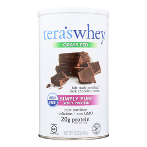 Tera's Whey Protein - Rbgh Free - Fair Trade Dark Chocolate - 12 Oz Tera's Whey Protein - Rbgh Free - Fair Trade Dark Chocolate - 12 Oz