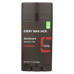 Every Man Jack Body Deodorant - Cedarwood - Aluminum Free - 3 Oz Every Man Jack Body Deodorant - Cedarwood - Aluminum Free - 3 Oz