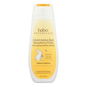 Babo Botanicals - Moisturizing Baby Shampoo And Wash - Oatmilk Calendula - 8 Fl Oz Babo Botanicals - Moisturizing Baby Shampoo And Wash - Oatmilk Calendula - 8 Fl Oz