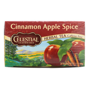 Celestial Seasonings Herbal Tea Caffeine Free Cinnamon Apple Spice - 20 Tea Bags - Case Of 6 Celestial Seasonings Herbal Tea Caffeine Free Cinnamon Apple Spice - 20 Tea Bags - Case Of 6