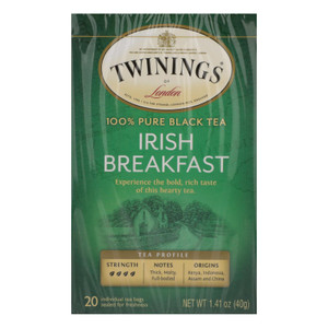Twinings Tea Breakfast Tea - Irish - Case Of 6 - 20 Bags Twinings Tea Breakfast Tea - Irish - Case Of 6 - 20 Bags