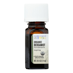 Aura Cacia - Organic Bergamot - .25 Oz Aura Cacia - Organic Bergamot - .25 Oz