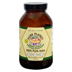 Pure Planet Green Kamut Wheatgrass - 240 Vegetarian Capsules Pure Planet Green Kamut Wheatgrass - 240 Vegetarian Capsules