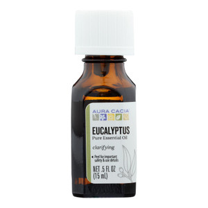 Aura Cacia - Pure Essential Oil Eucalyptus - 0.5 Fl Oz Aura Cacia - Pure Essential Oil Eucalyptus - 0.5 Fl Oz