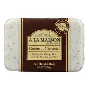 A La Maison - Bar Soap - Coconut Charcoal - 8.8 Oz A La Maison - Bar Soap - Coconut Charcoal - 8.8 Oz