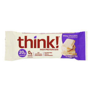 Think Products Thin Bar - White Chocolate - Case Of 10 - 2.1 Oz Think Products Thin Bar - White Chocolate - Case Of 10 - 2.1 Oz