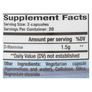 Cleartract D-mannose Formula - 500 Mg - 60 Capsules Cleartract D-mannose Formula - 500 Mg - 60 Capsules