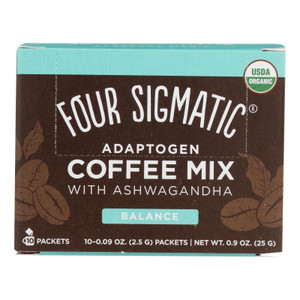 Four Sigmatic - Coffee Adptgn Ashwgnda - 1 Each - 10 Ct Four Sigmatic - Coffee Adptgn Ashwgnda - 1 Each - 10 Ct