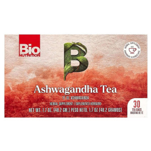 Bio Nutrition - Tea Ashwagandha - Ea Of 1-30 Bag Bio Nutrition - Tea Ashwagandha - Ea Of 1-30 Bag