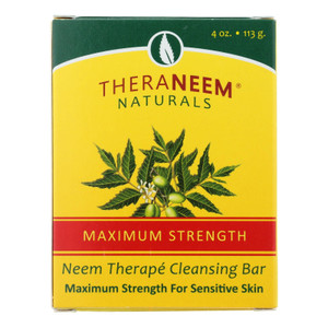 Theraneem Naturals Maximum Strength Neem Therape Cleansing Bar - Case Of 3 - 4 Oz - J C Herbal Products