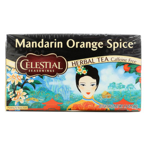 Celestial Seasonings Herbal Tea Caffeine Free Mandarin Orange Spice - 20 Tea Bags - Case Of 6 - J C Herbal Products