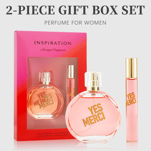2-Piece Set, Women's Eau De Parfuma Gift Box, Long Lasting Fragrance, Notes Of Watermelon, Pear, Tea, Acai Berry Flavor, For Holiday Gifts, Dating, Daily Life, 1.7 Fl Oz Perfume, 0.34 Fl Oz Perfume