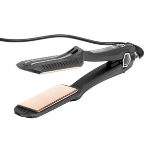 VEVOR Hair Straightener, 1.5-inch Titanium Flat Iron, Dual Infrared Hair Straightener Flat Iron with LCD Display and 19 Temp Levels - 210°F to 450°F, Dual Voltage 110V/240V for Salon Home Travel Use