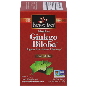 Bravo Teas And Herbs - Tea - Absolute Ginko Biloba - 20 Bag - J C Herbal Products