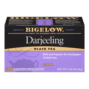 Bigelow Tea Darjeeling Black Tea - Case Of 6 - 20 Bags - J C Herbal Products