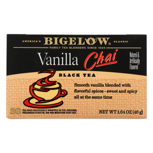 Bigelow Tea Tea - Chai Vanilla - Case Of 6 - 20 Bag