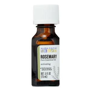 Aura Cacia - Pure Essential Oil Rosemary - 0.5 Fl Oz - J C Herbal Products