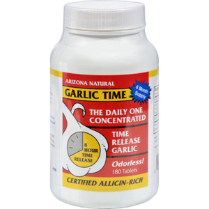 Arizona Natural Resource Garlic Time - 180 Tablets - J C Herbal Products