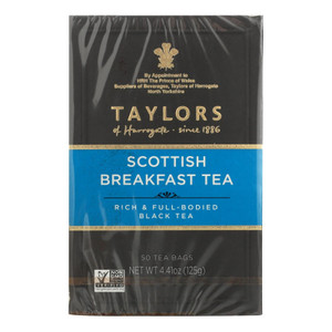 Taylors Of Harrogate Scottish Breakfast Tea Bags - Case Of 6 - 50 Bag - J C Herbal Products