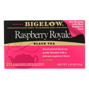 Bigelow Tea Raspberry Royale Black Tea - Case Of 6 - 20 Bags - J C Herbal Products